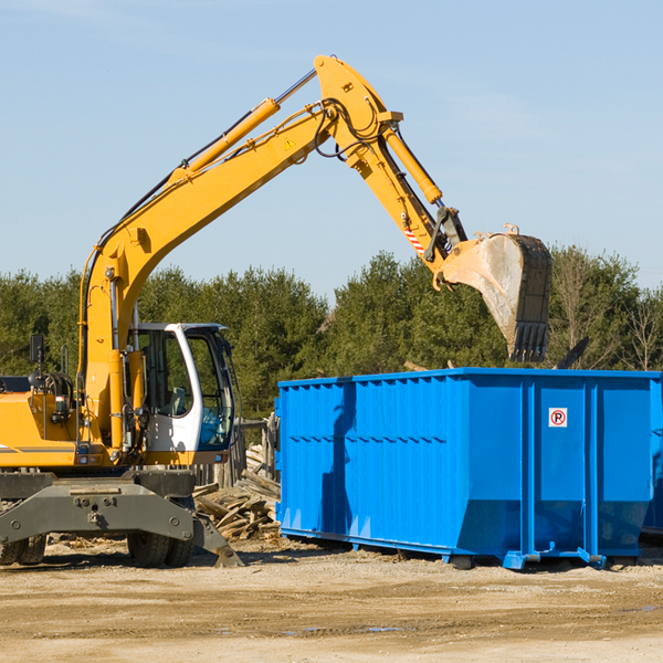 are there any restrictions on where a residential dumpster can be placed in Maysville OK